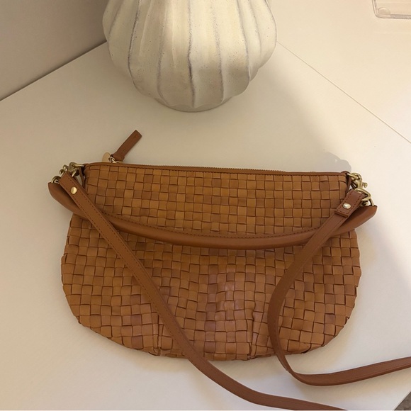 CLARE V Petit Moyen Leather Crossbody - Picture 2 of 3